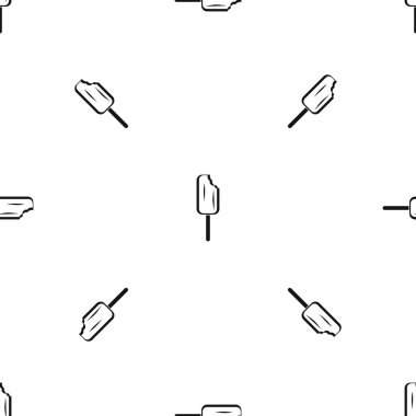Dondurma desen sorunsuz siyah
