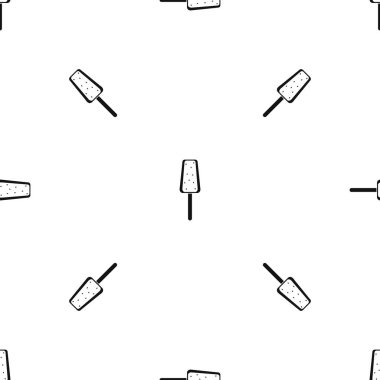 Dondurma desen sorunsuz siyah