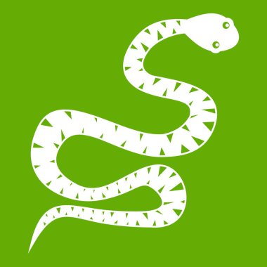 Kara Yılan kıvranma simgesi yeşil