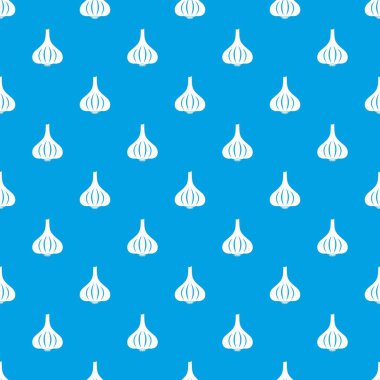 Sarımsak desen kesintisiz mavi