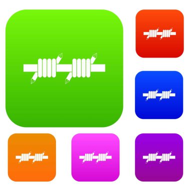 Dikenli tel koleksiyonu ayarla