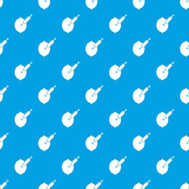 GDO limon şırınga desen kesintisiz mavi