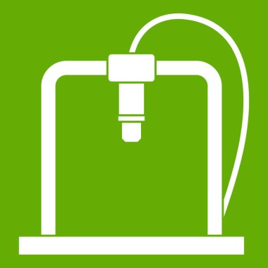 3D yazıcı Çerçevesi simgesi yeşil