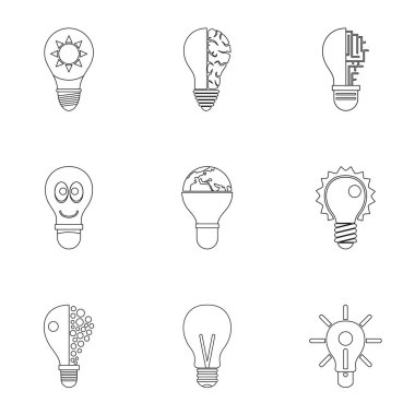 Lamba Icons set, anahat stili