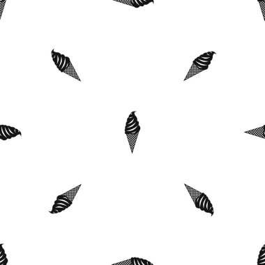 Dondurma desen sorunsuz siyah