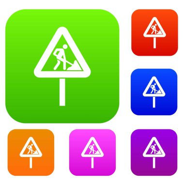 Yol çalışmaları küme koleksiyon kayıt