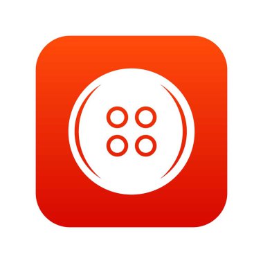 Plastik düğme simgesi dijital kırmızı