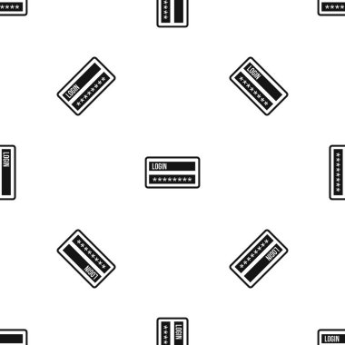 Kullanıcı adı ve şifre sorunsuz siyah desen