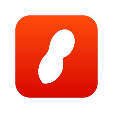 Fıstık simgesi dijital kırmızı