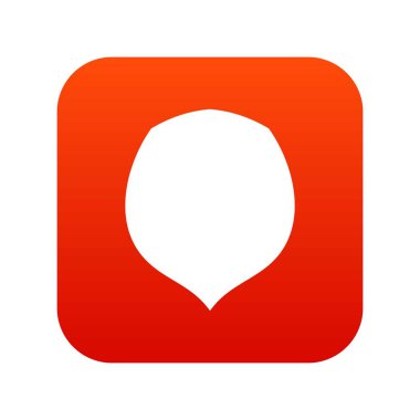 Fındık simgesi dijital kırmızı