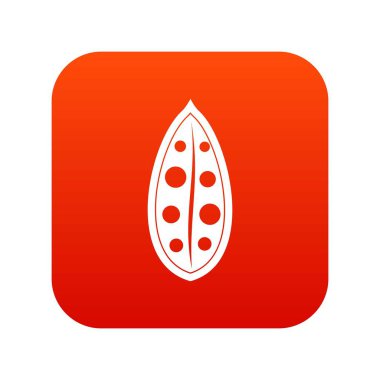 Kakao pod simgesi dijital kırmızı