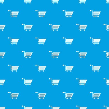 Satılık alışveriş sepeti desen kesintisiz mavi