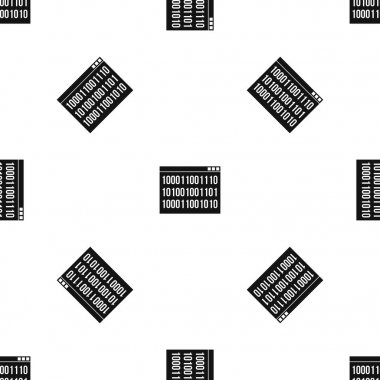 İkili kod deseni sorunsuz siyah