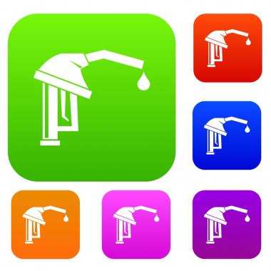 Benzin pompa meme koleksiyonu ayarla