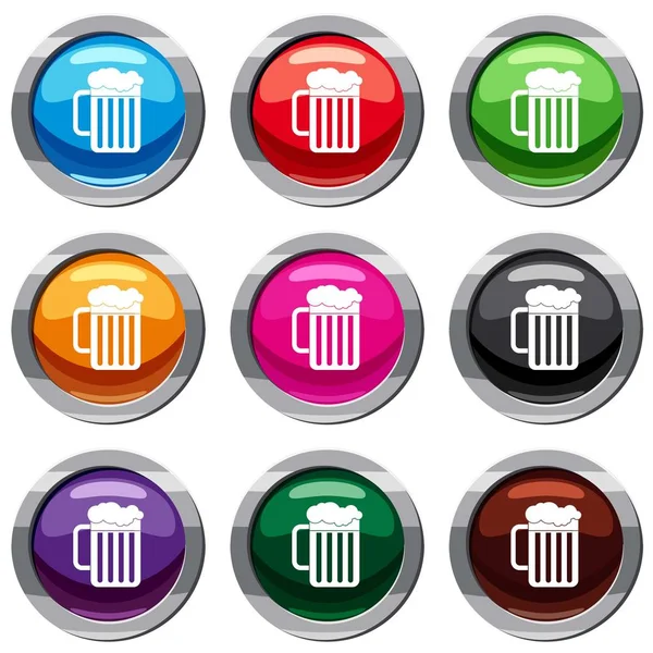 Bira bardağı 9 koleksiyonu ayarla