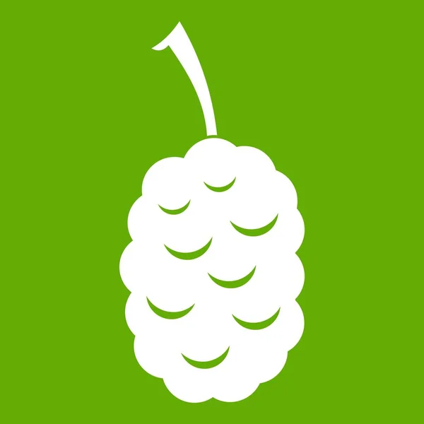 멀베리 아이콘 녹색의 열매 — 스톡 벡터