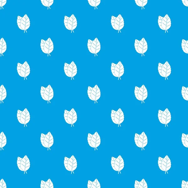 İki fesleğen yaprakları desen kesintisiz mavi