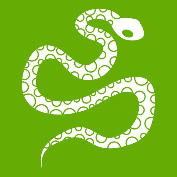 Python serpiente icono verde — Archivo Imágenes Vectoriales