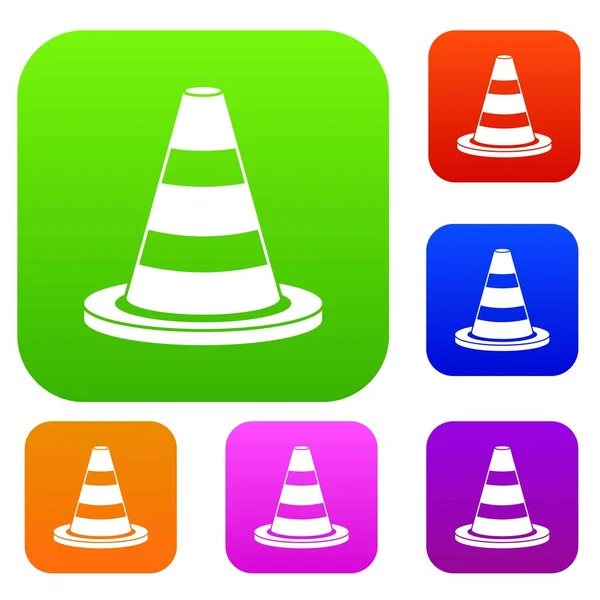 Collecte des cônes de circulation — Image vectorielle