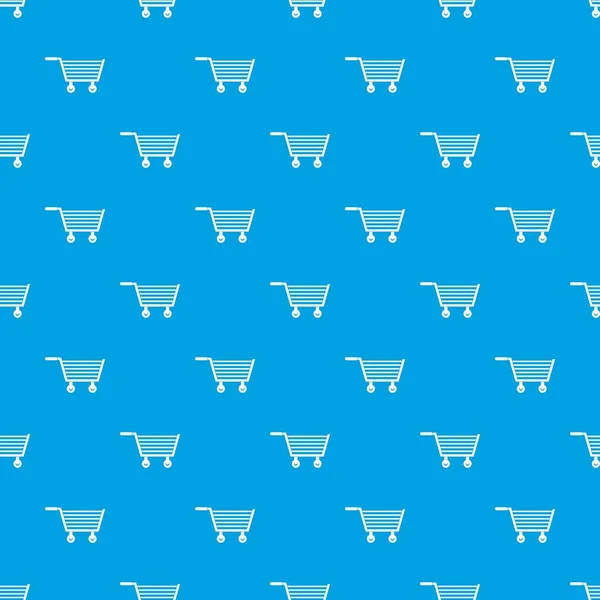 Modello di shopping online senza soluzione di continuità blu — Vettoriale Stock