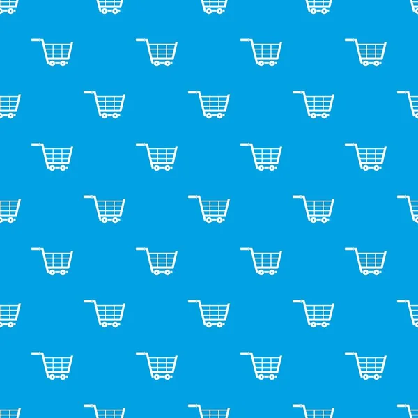 Büyük alışveriş arabası desen kesintisiz mavi