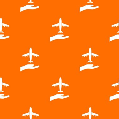 Uçak ve palmiye desen sorunsuz