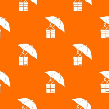 Şemsiye ve bir karton kutu model sorunsuz