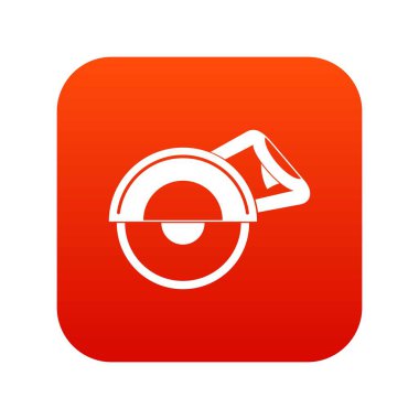 Makine simgesi dijital kırmızı kesmek