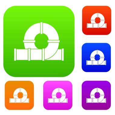 Bahçesi kaymak su tüp koleksiyonu ayarla