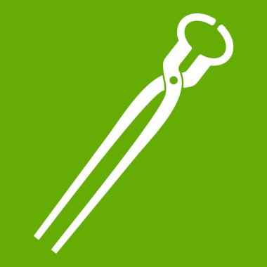 Vintage demirci kerpeten simgesi yeşil