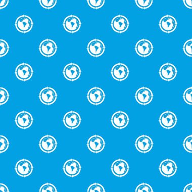 Kesintisiz mavi dünya gezegenin etrafında yuvarlak okları desen