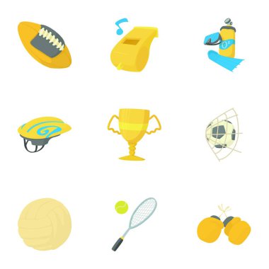 Spor simgeleri ayarla, tarzı çizgi film