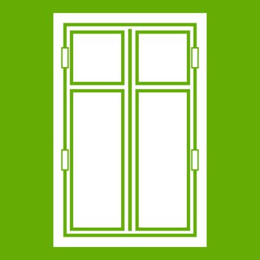 Ahşap pencere simge yeşil