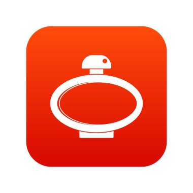 Parfüm şişesi simgesi dijital kırmızı