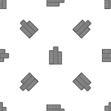 Singapur içinde gökdelenler sorunsuz siyah desen