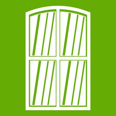 Ahşap pencere simge yeşil