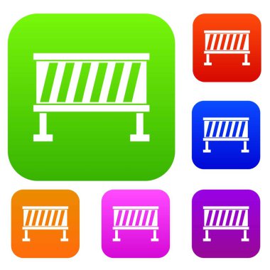 Trafik bariyeri koleksiyonu ayarla