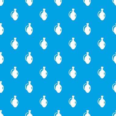 Kil sürahi desen kesintisiz mavi