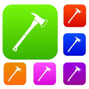 İtfaiyeci balta koleksiyonu ayarla