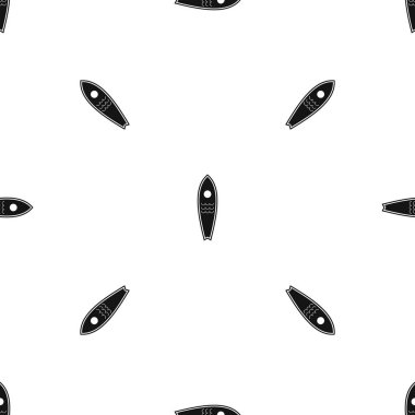 Sörf tahtası deseni sorunsuz siyah