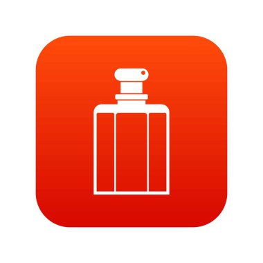 Kadın parfüm simgesi dijital kırmızı şişe