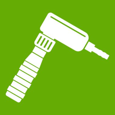 El çizmek döner dövme makinesi simgesi yeşil