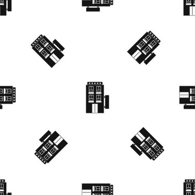 Beş yıldızlı otel desen sorunsuz siyah