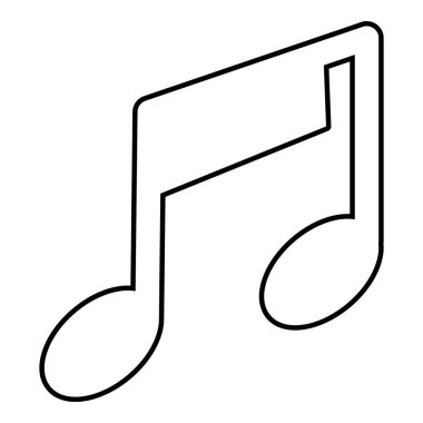 Müzik not simgesini, anahat stili