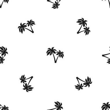 İki avuç içi desen sorunsuz siyah