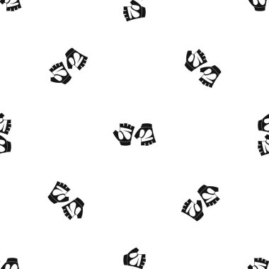 Bisiklete binme eldiven sorunsuz siyah desen