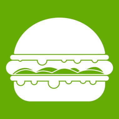 Burger simgesi yeşil
