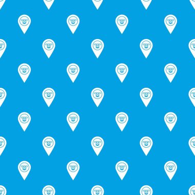 Nakit terminal işaretçi desen kesintisiz mavi