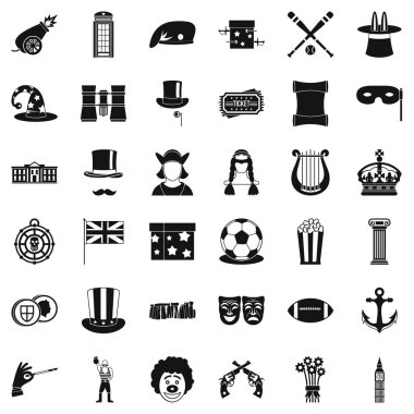 Sirk Icons set, basit tarzı