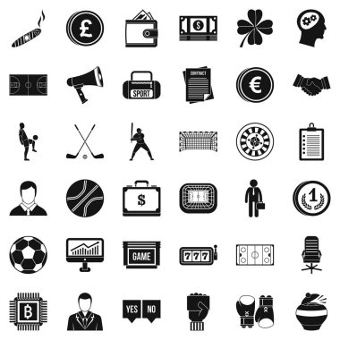 Tote Icons set, basit tarzı